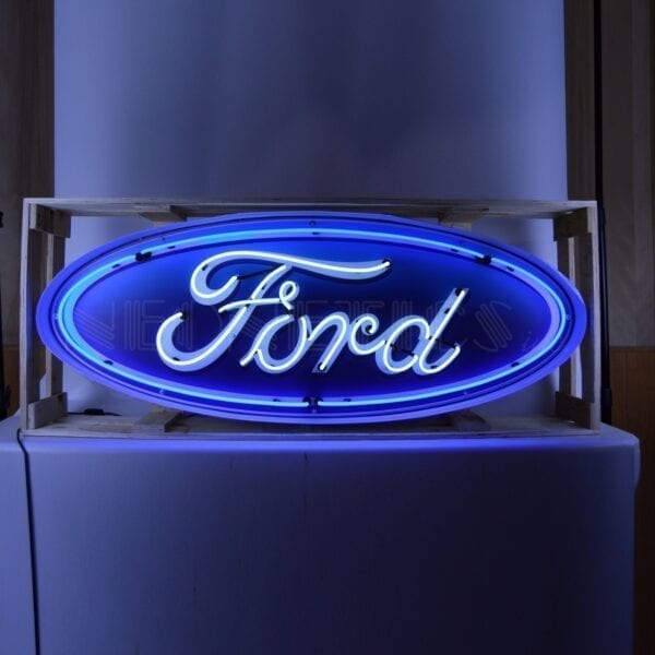 5 FOOT FORD OVAL NEON SIGN IN STEEL CAN - 9FORDC - Image 3