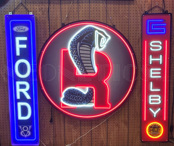 SHELBY VERTICAL LED FLEX-NEON SIGN IN STEEL CAN - 29VTSHL - Image 3